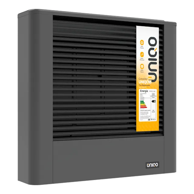 Calefactor Uniqo 5500 Tbu Uniqo55 Salida Concentrica Color Gris oscuro