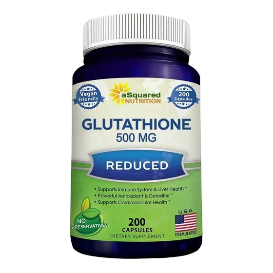 L- Glutathione Reduced Puro 500mg X200u Asquared Nutrition Sabor Neutro