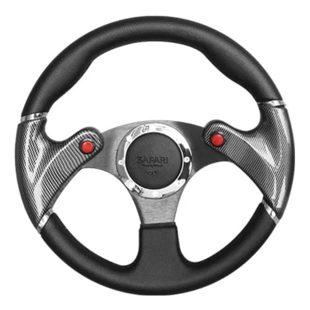 Timón Deportivo Safari 1 Negro/carbón Rsw-4131 Cb
