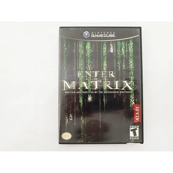 Enter The Matrix Capa Brilhante Original Gamecube Game Cube