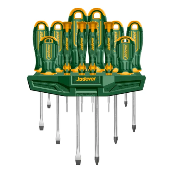 Juego De Destornilladores Estria Paleta 16 Pzs Marca Jadever