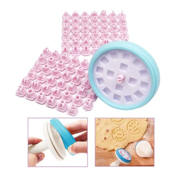 Sello Estampador Galleta Fondant Alfanumérico Letras Números