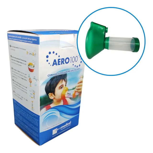 Aerocamara Espaciadora Valvulada Aero100 Pediátrico