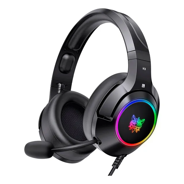 Auriculares Gamer Onikuma K9 Con Luz Rgb Led Y Micrófono