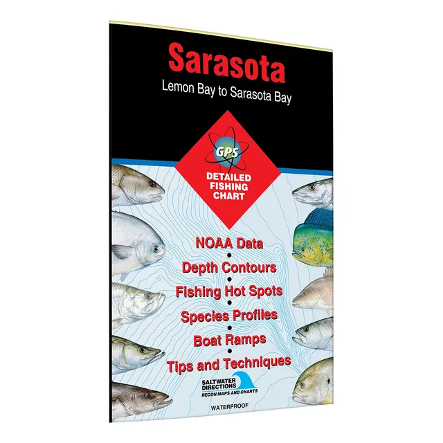 Sarasota   bahia Limon Sarasota Bay Pesca Mapa