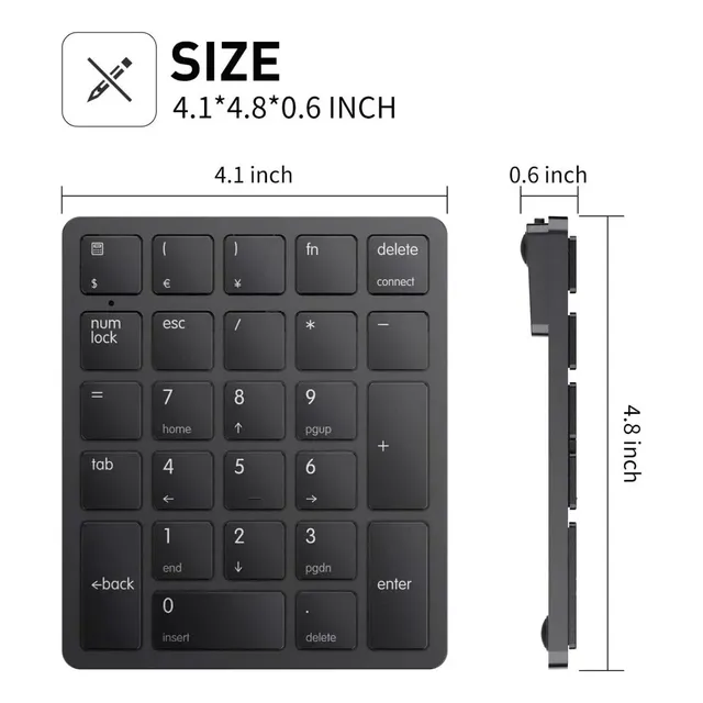 Teclado Bluetooth Numerico Mini