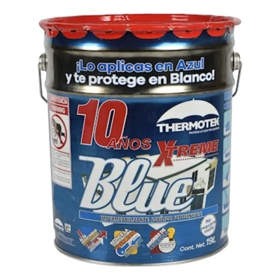 Impermeabilizante Thermotek 10 Años 19 L Blue Extreme Mate