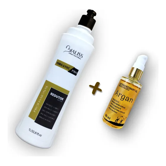 Kit Salão Bialiss: Progressiva Organicpro + Óleo De Argan