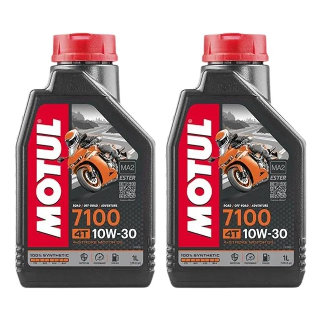 Aceite para motor Motul sintético 7100 10w30 4T para moto/cuatriciclo de 2 unidades x 1L / 2L
