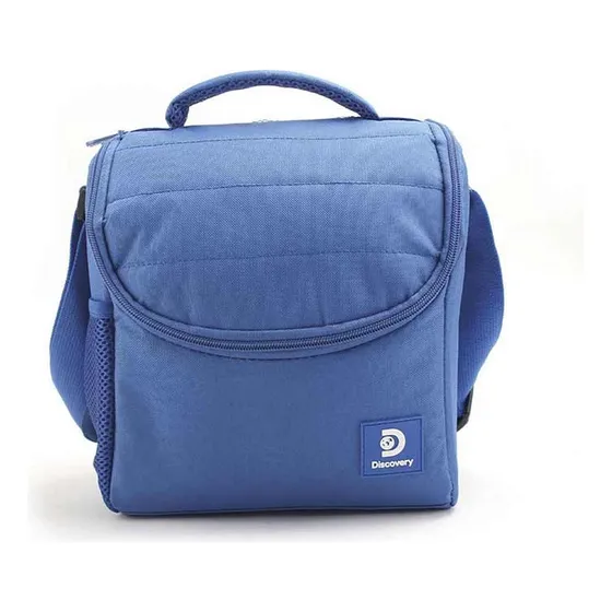 Lunchera Termica Escolar Adulto Dicovery 27384 Vianda Color Azul Liso