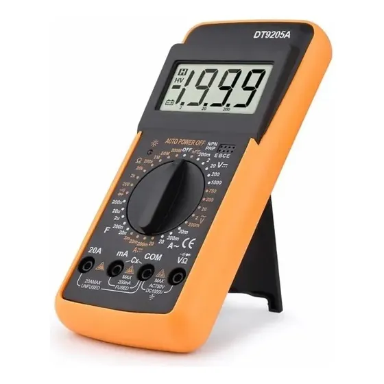 Multimetro Digital Capacimetro Capacidad Hfe 20 Amp 200ma
