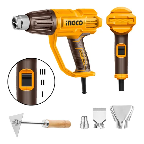 Pistola De Calor 2000w Calentador Aire Caliente + Adaptador