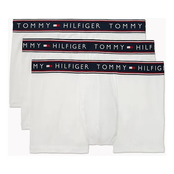 3 Pack Boxer Trunk Blancos En Algodón Tommy Hilfiger