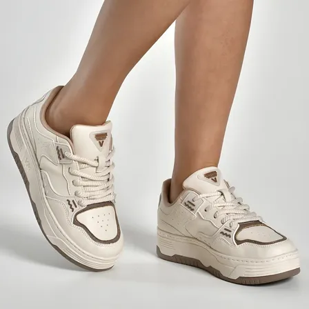 Tênis Via Marte Streetwear Plataforma 4cm Confortável 225-00