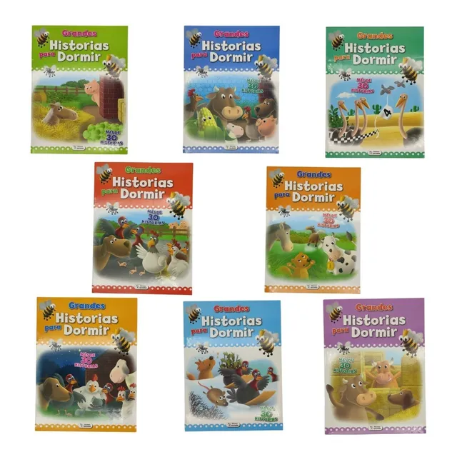 Set De 8 Libros Grandes Historias Para Dormir