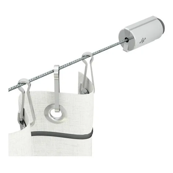 Cortina De Baño Kit Tensor Lisboa Barral Temacasa Tensocable Color cromo
