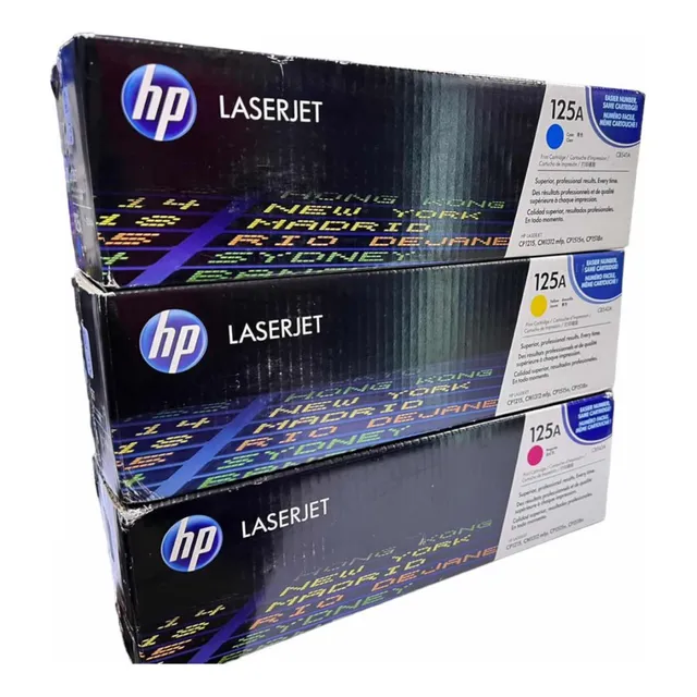 Pack 3 Toner Hp 125a Colores Original Cb541a Cb542a Cb543a
