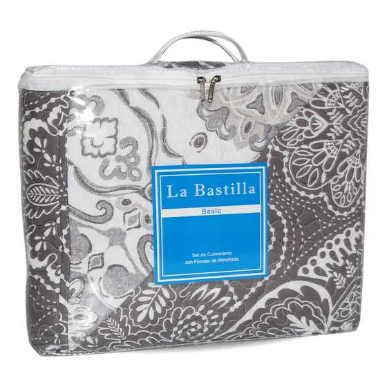 Cubrecama Basic Estampado 2 1/2 Plazas Color Lille La Bastilla