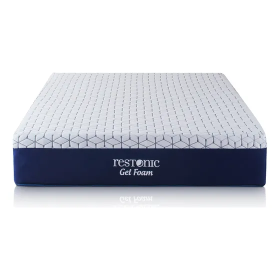 Colchón Restonic Gel Foam - Matrimonial Mci Color Azul