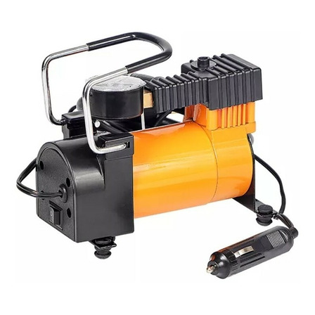 Compresor de aire mini a batería portátil Hoteche 690004 naranja/negro 12V/24V