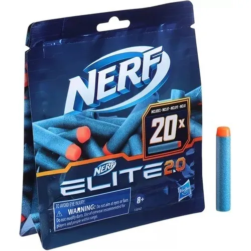 Nerf Elite 2.0 Balas Dardos Repuestos X 20 Hasbro Lloretoys