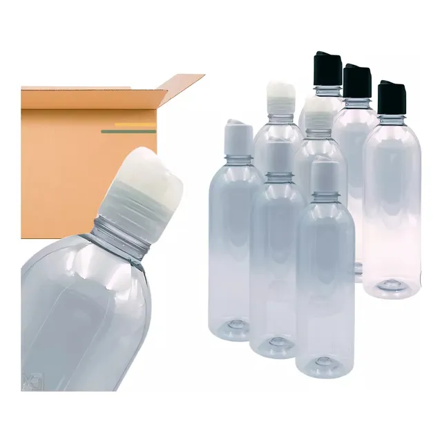 Botella Boston 500 Ml Envases Plasticos Pet Tapa Disc Top 30