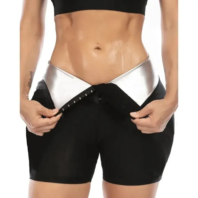 Faja Shorts Licra Con Broches Quema Grasa