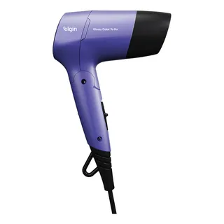 Secador De Cabelo Elgin Glossy Color To Go Viagens 127/220v Secador De Cabelo Elgin Glossy Color To Go Viagens 127/220v