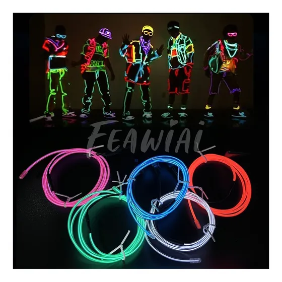 Tira De Luces Led Neón Para Cable Led Trajes Luminosos 5x1m