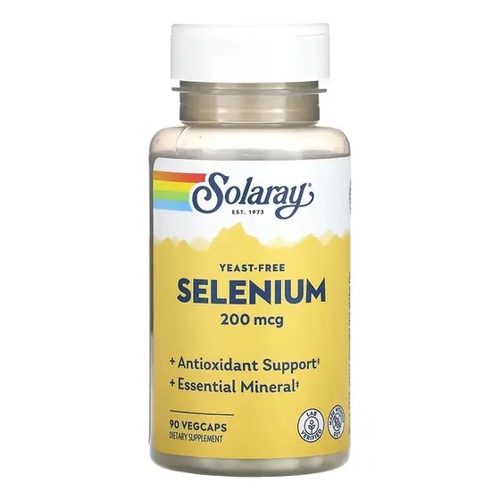 Selenio, 200 Mcg, Solaray 90 Cápsulas