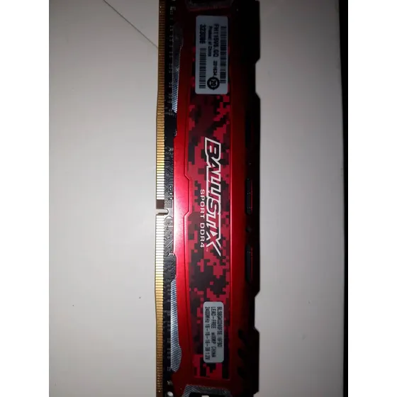 Memoria Ram Ddr4 Crucial Ballistix Sport 8gb 2400 Mhz Usado