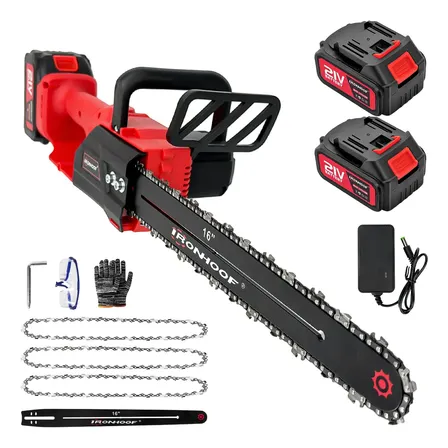 Motosserra Elétrica 16 Polegadas Brushless 2 Bateria 4.0ah Vermelho 110 V / 127 V / 220 V