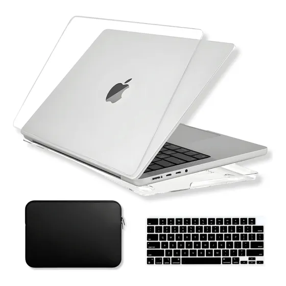 Kit Capa P/ Macbook Pro 14 Polegadas M1 M2 M3 2021 Até 2024 