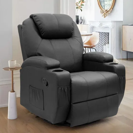 Silla Reclinable Masaje Mecedora Sillon Calefaccion Para