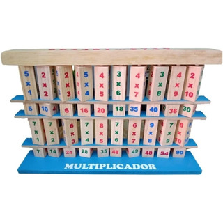 Tablas De Multiplicar Multiplicador Didactico De Madera Tablas De Multiplicar Multiplicador Didactico De Madera