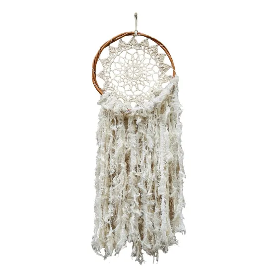 Atrapasueños Importado Indonesia Diseño Crochet 90 Cm