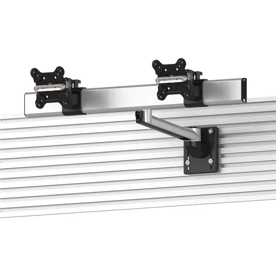 Soporte Vesa Doble Para Pared Pizarra Brazo Individual