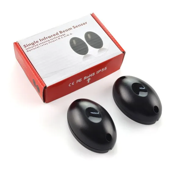 Sensor Barrera Infrarrojo Porton Alarma Fotocelda Ip55 20m