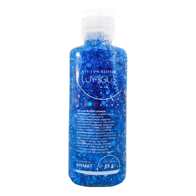 Gel Con Glitter Luyagus 65gr Brillo Maquilla Cuerpo Y Rostro