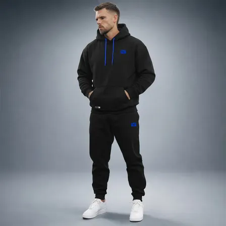 Conjunto De Moletom Polo Calça + Blusa De Frio Kit Masculino