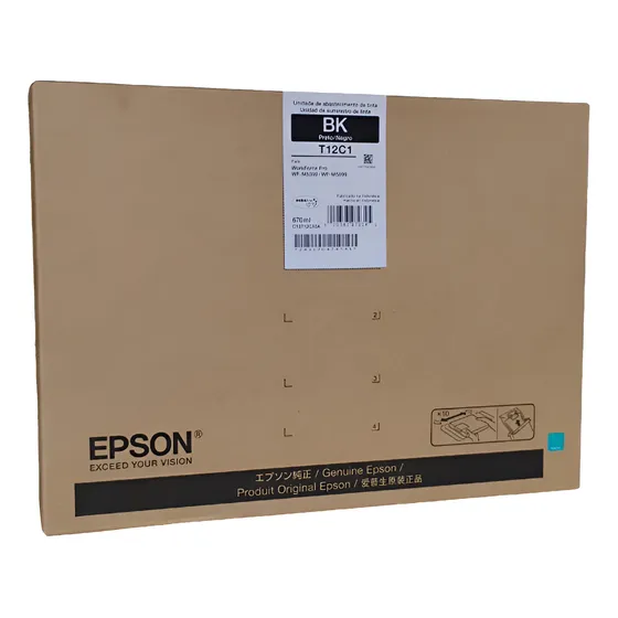 Bolsa Tinta T12c12a T12c1 Epson Preto P/ Wf-m5899