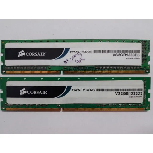 Memoria Ram Ddr3 4gb Bus 1333 (2gbx2) Corsair