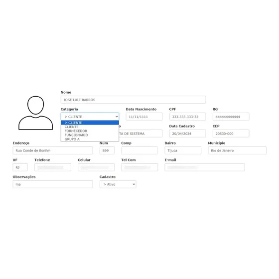 Cadastro De Cliente Com Agenda Histórico Arquivo Php Mysql