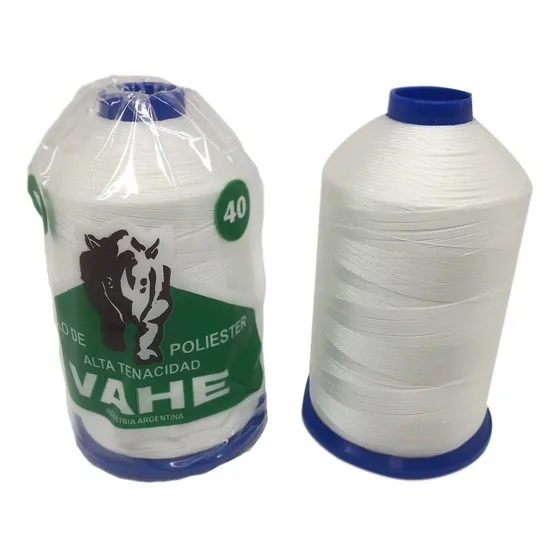 Hilo De Poliester Vahe Blanco Alta Tenacidad N°40 X4000 X5un