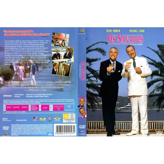 Os Safados Dvd Original Lacrado Michael Caine Steve Martin