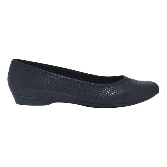 Sapatilha Feminina Conforto Usaflex Ak3803 Couro Preto