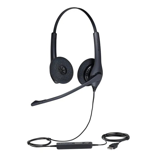 Audifono Jabra Biz 1500 Duo Usb Black (1559-0159) Color Negro