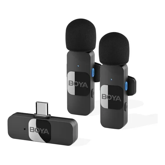 Microfone de lapela sem fio Boya by-V20 para Android Color Black-15