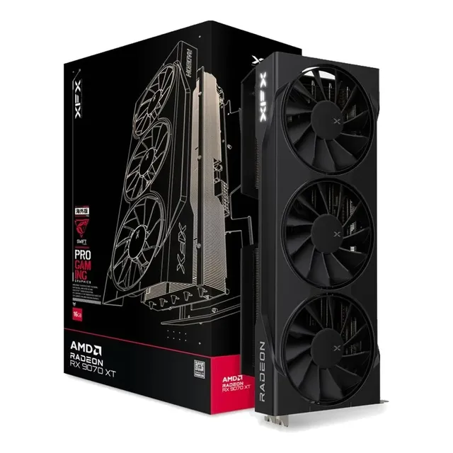 Tarjeta De Video Xfx Rx9070 Xt Swift G 16gb Gddr6 Three Fan
