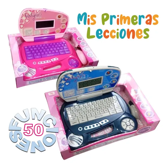Mini Pc Laptop 50 Funciones Para Niños De 3 Años 2 Colores